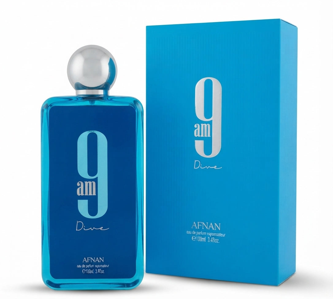 Afnan 9 AM Dive Eau de Parfum for Unisex - 100ml | Fresh Aquatic Fragrance